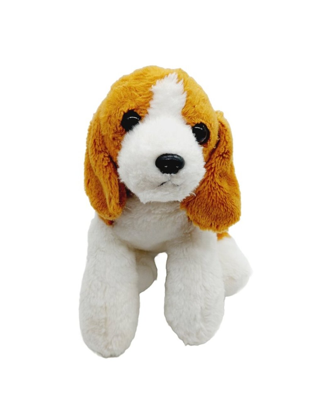 Aurora Beagle Dog Plush Realistic Black Brown Flopsie 8" Stuffed Animal